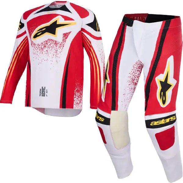 2026 Alpinestars Techstar Nomur Kit Combo - Light Gray Red Black 1