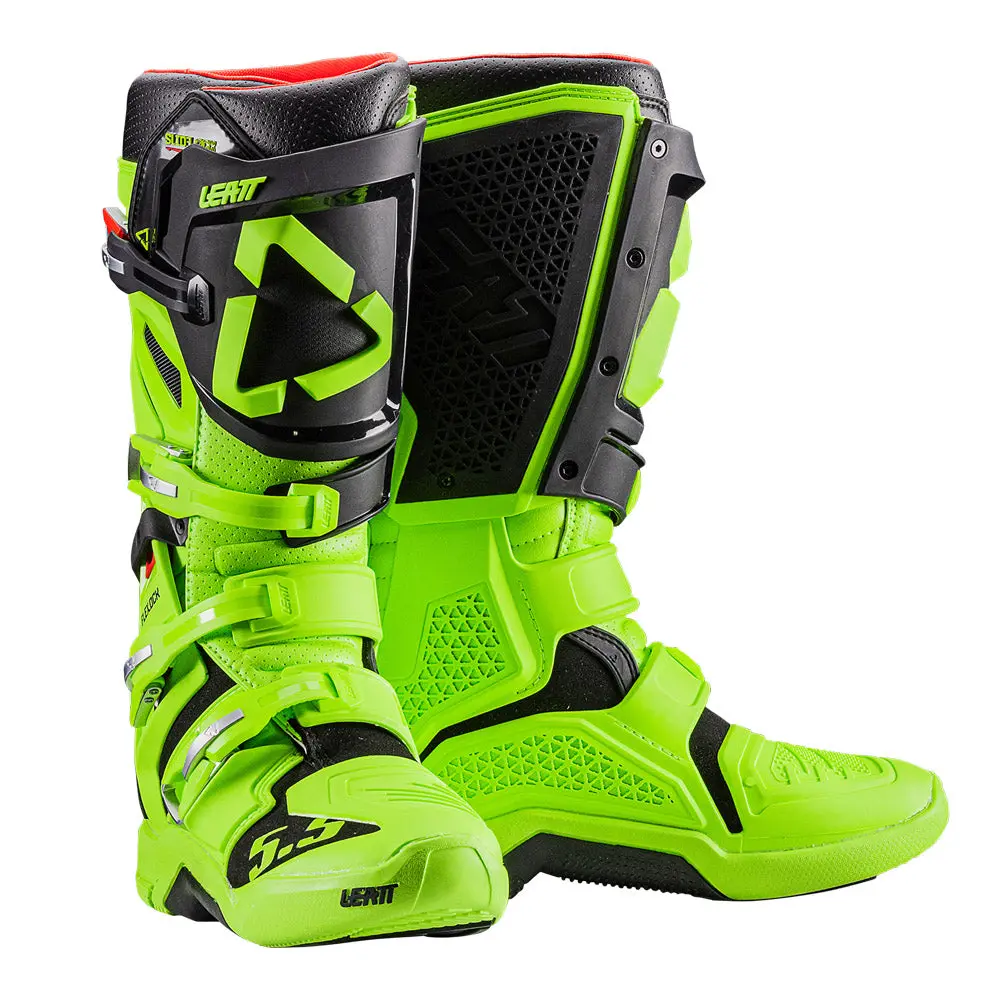 2026 Leatt 5.5 Flexlock Boots Lime Green 1