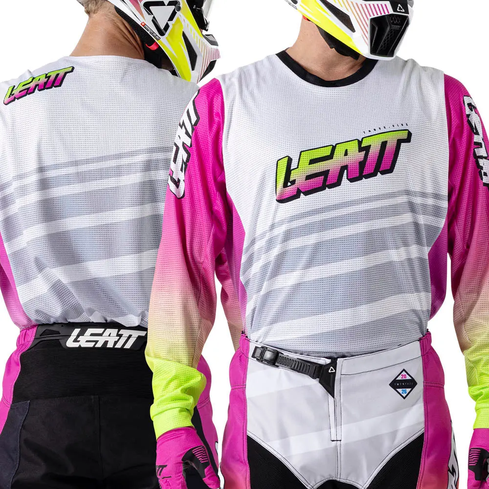 2026 Leatt 3.5 Pant And Shirt Kit Combo Retro Pink 2