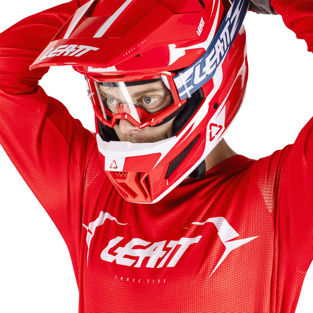 2026 Leatt 3.5 Pant And Shirt Kit Combo Red 2