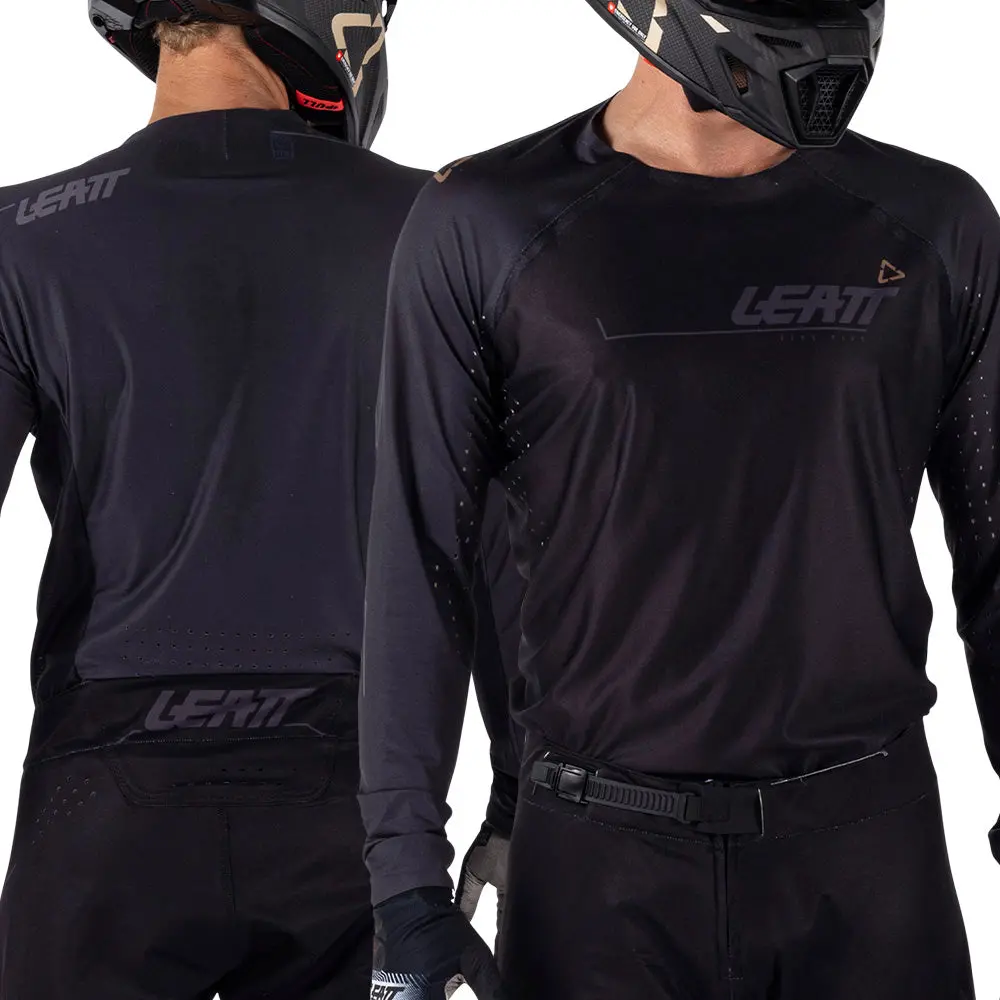 2026 Leatt 5.5 Moto Ultraweld Jersey Black 2