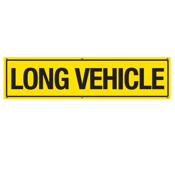 1022Mmx250mm & 1200Mmx300mm - Long Vehicle - Brass Eyelets - Banner 1
