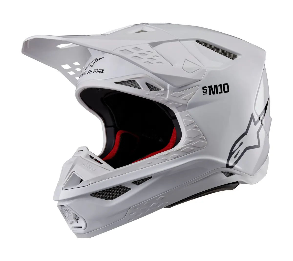 Alpinestars Helmet Supertech Sm10 Solid White Glossy 1
