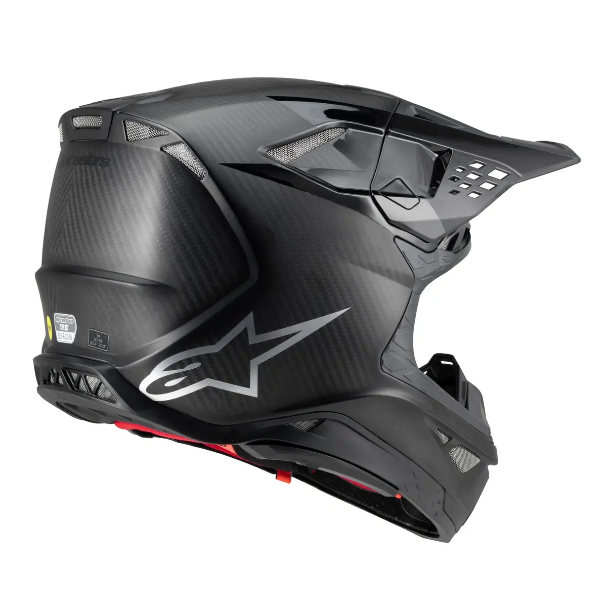 Alpinestars Helmet Supertech Sm10 Fame Black Carbon Matt Glossy 6