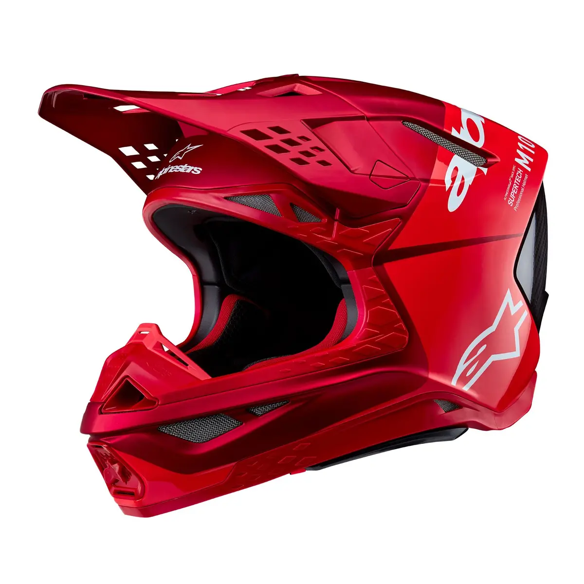 Alpinestars Helmet Supertech Sm10 Flood Red Fluo Red Matt Glossy 1