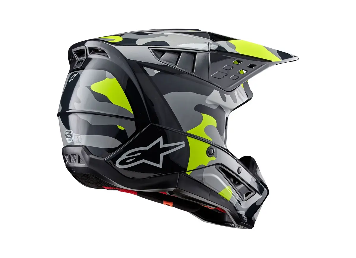 Alpinestars Helmet Sm5 Rover Dark Gray Yellow Fluo Glossy 4