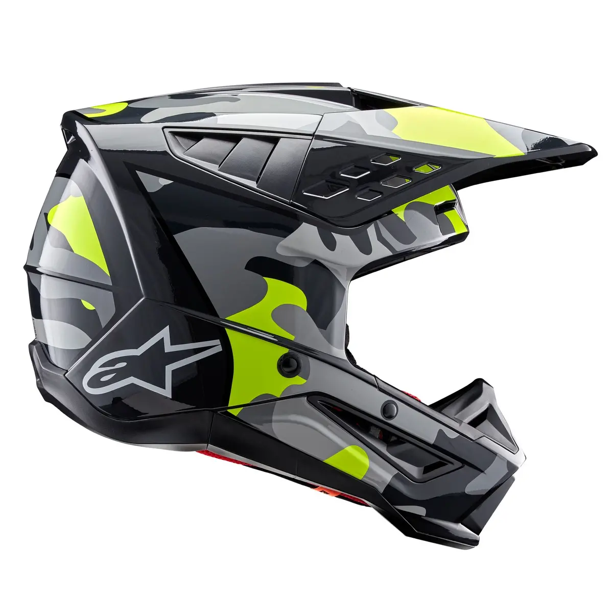Alpinestars Helmet Sm5 Rover Dark Gray Yellow Fluo Glossy 6