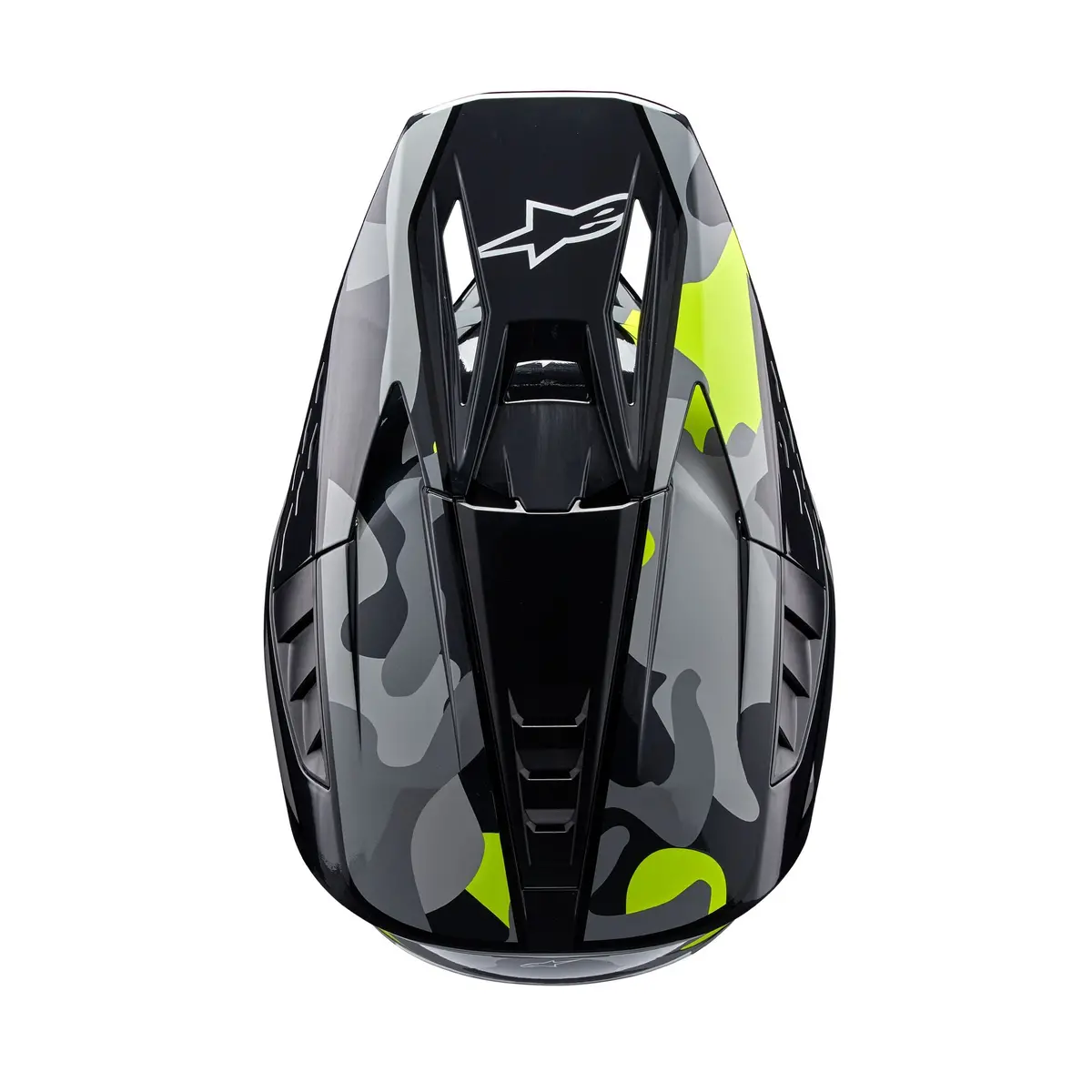 Alpinestars Helmet Sm5 Rover Dark Gray Yellow Fluo Glossy 3