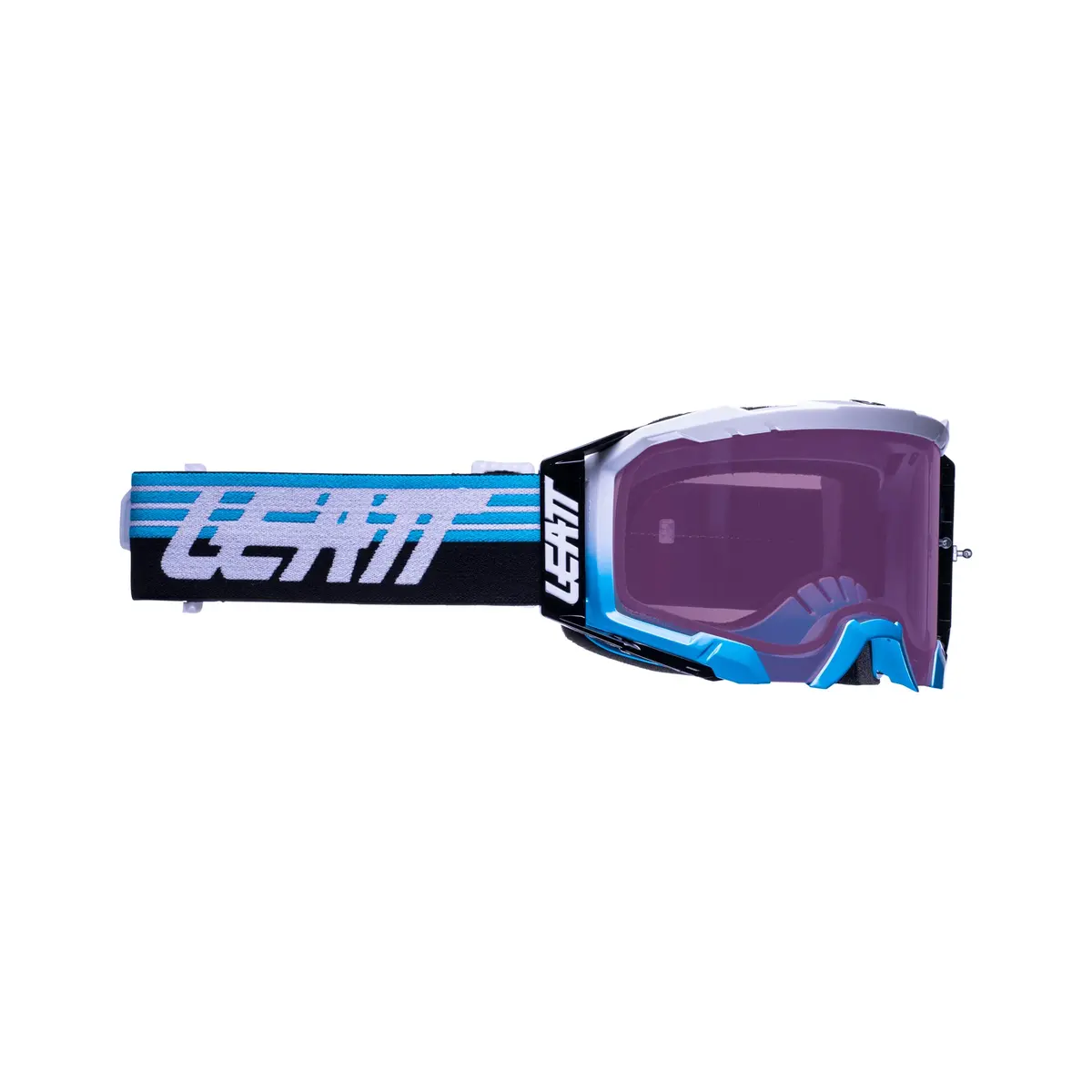 Leatt 5.5 Iriz Aqua Purple Lense Tear Off Goggle 1