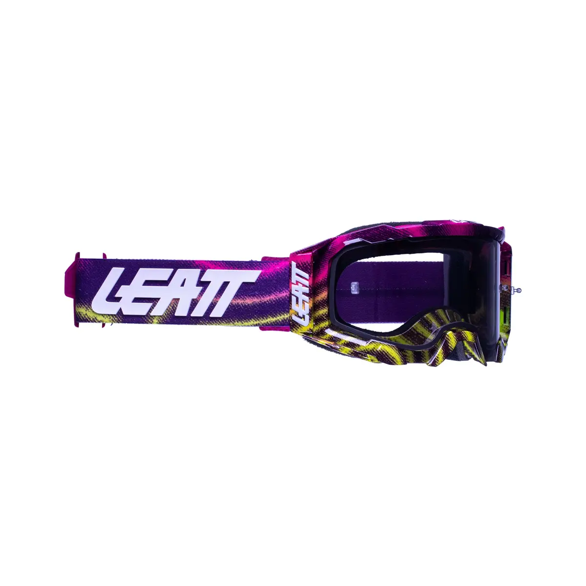 Leatt 5.5 Velocity Zebra Neon Grey Lens Tear Off Goggle 1