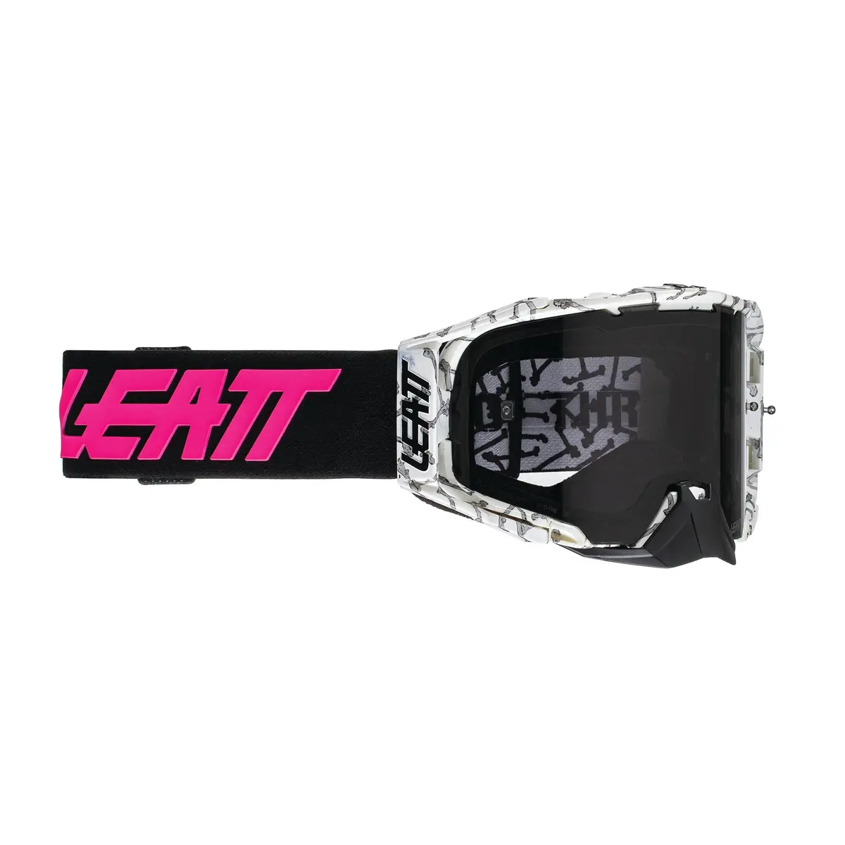 Leatt 6.5 Velocity Bones Smoke Lens Tear Off Goggle 1