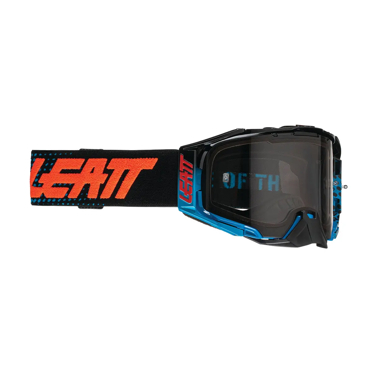 Leatt 6.5 Velocity Bluringe Grey Lens Tear Off Goggle 1