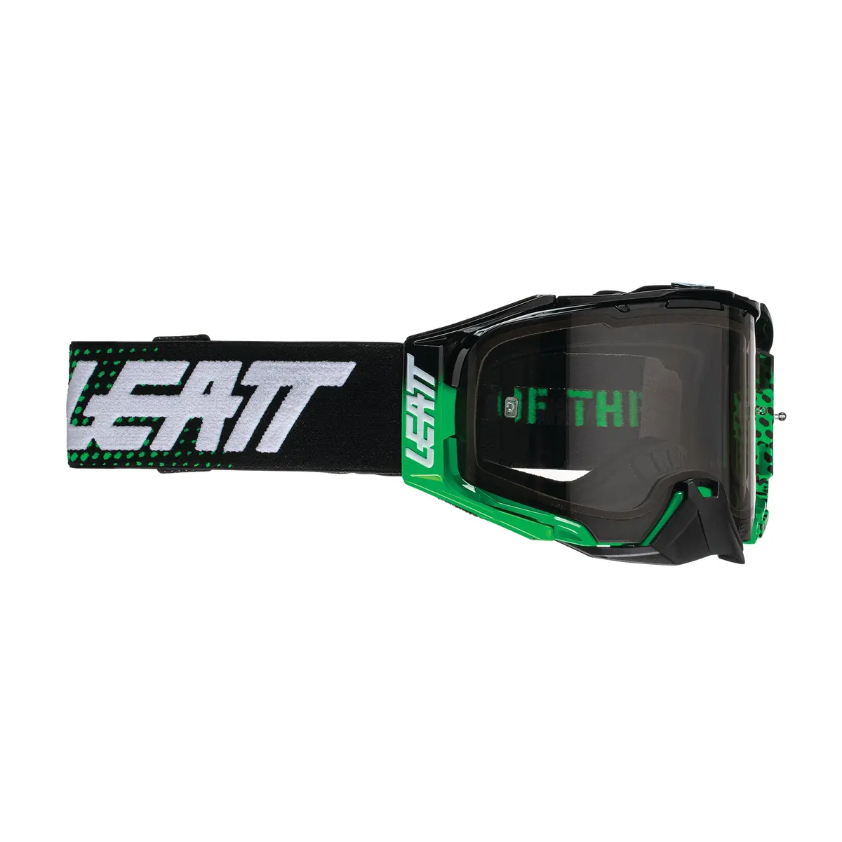 Leatt 6.5 Velocity Neon Lime Grey Lens Tear Off Goggle 1