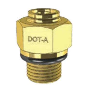 Dot Push Fitting- Male Connector - Metric Tube To Metric Thread Bp Mdq68dot 1