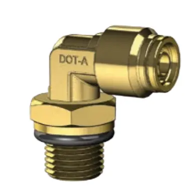 Dot Push Fitting- 90 Degree Swivel Male Elbow- Imperial Tube To Metric Thread Bp Dq69dots 1