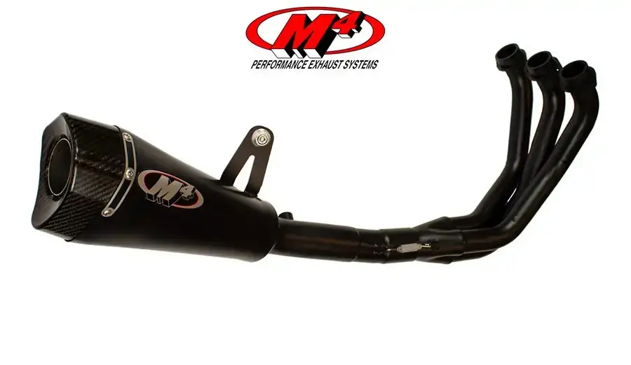 M4 Exhaust All Black Full System Rm1 Canister 2014-2020 Yamaha Fz-09/Mt-09, 2016-2021 Xsr900 Ya6922 1