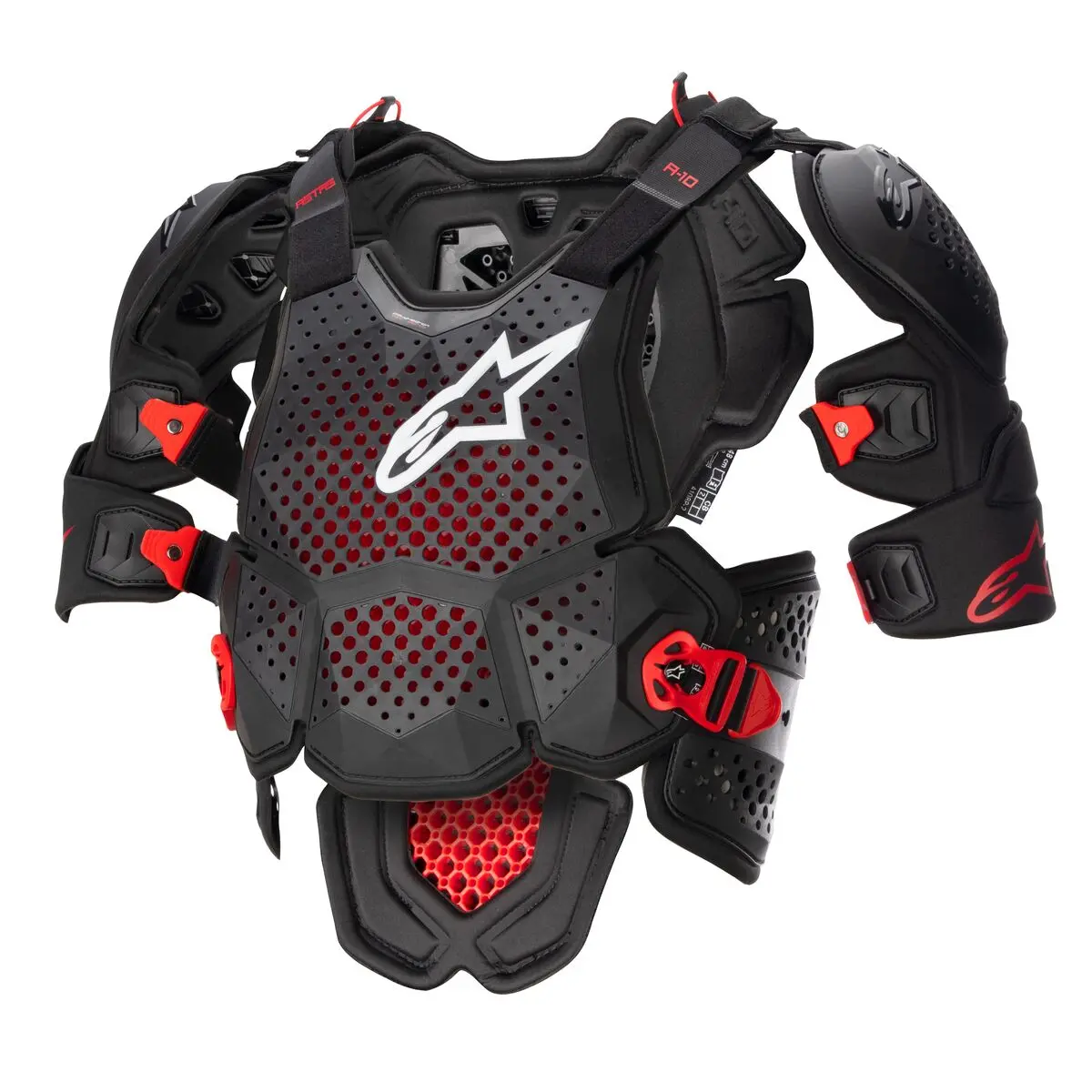 Alpinestars A10 V2 Anthracite Red Full Chest Protector 1