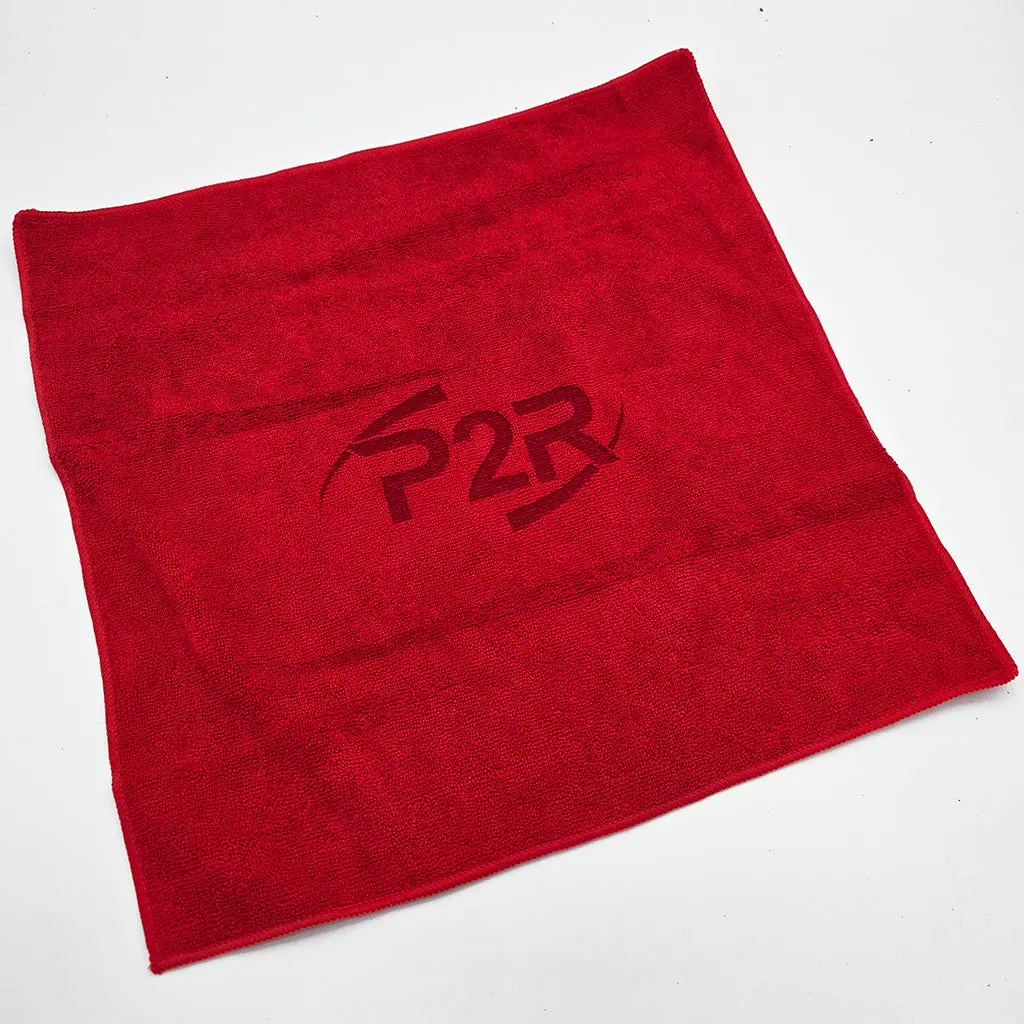 P2r Red Microfiber Cloth – 15" X 15" 1
