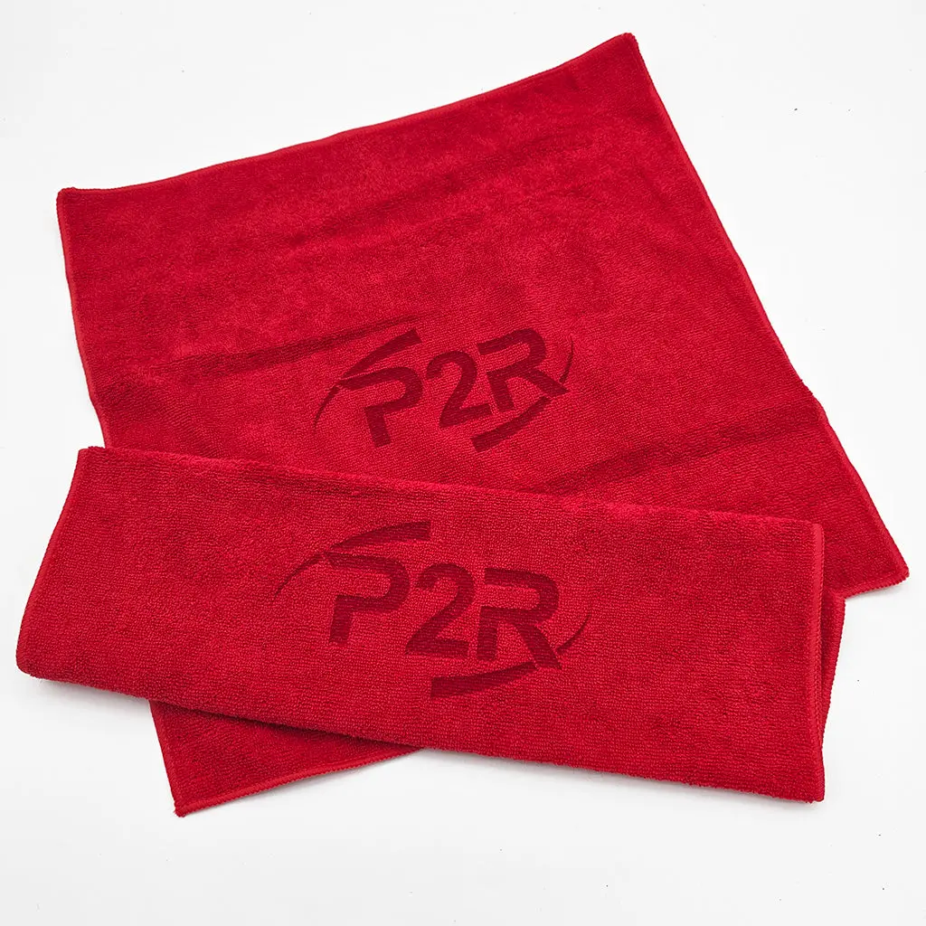 P2r Red Microfiber Cloth – 15" X 15" 2