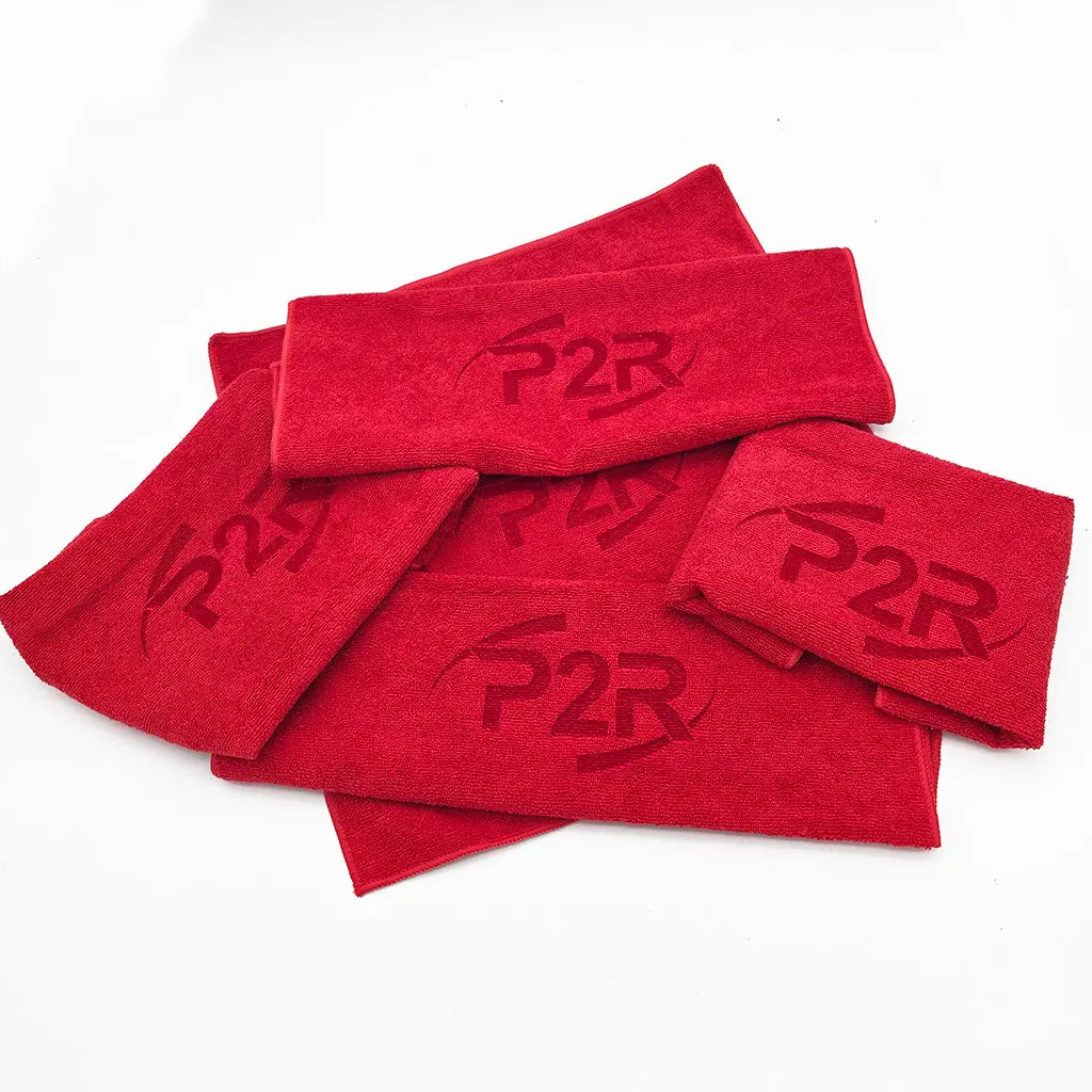P2r Red Microfiber Cloth – 15" X 15" 3