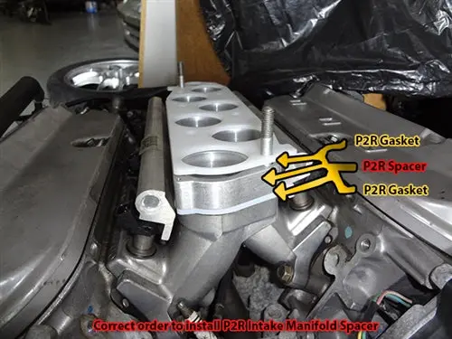 P2r J Series V6 Intake Manifold Spacer 2