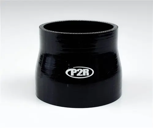 P2r 3" To 3.25" Black Silicone Coupler 3 Ply 1