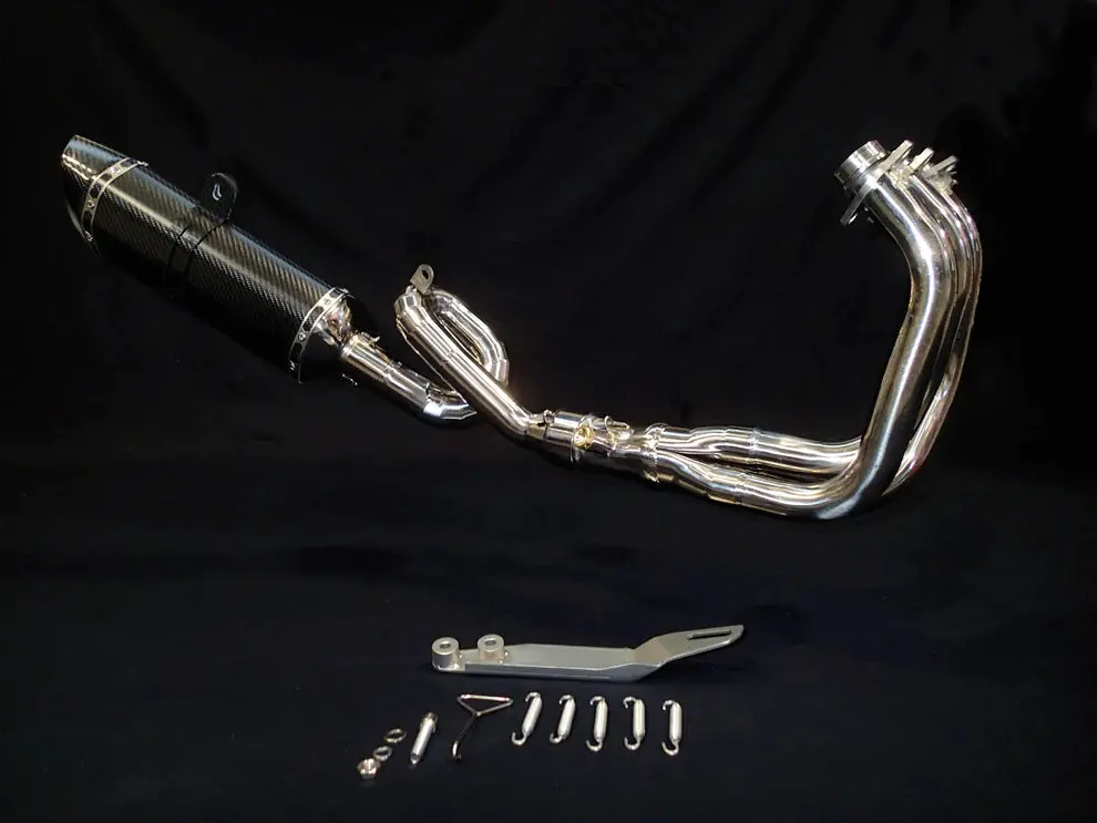 Vandemon Performance Yamaha Mt09 Fz09 Xsr900 Titanium Doughnut Exhaust & Carbon Fiber Muffler 2016-20 1