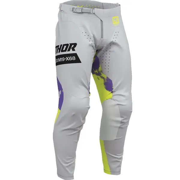 2026 Thor Pant Launchmode Bleach Grey Acid 1