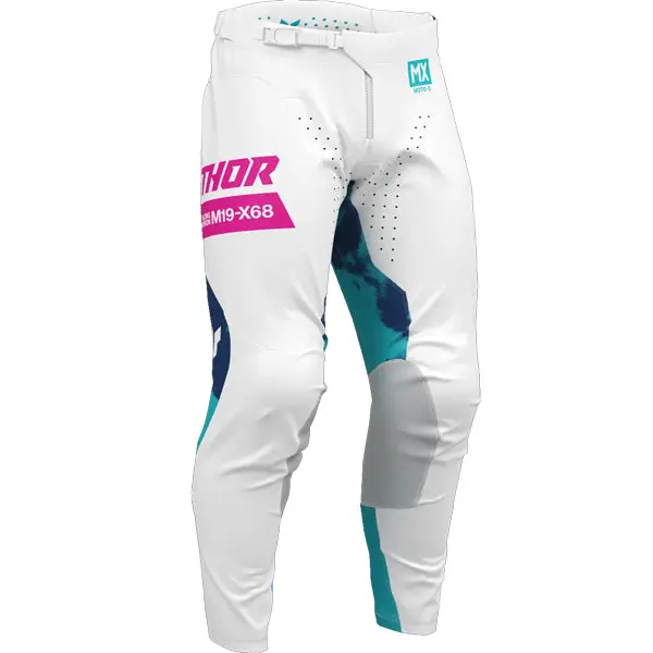 2026 Thor Launchmode Bleach Youth Pant White Aqua 1