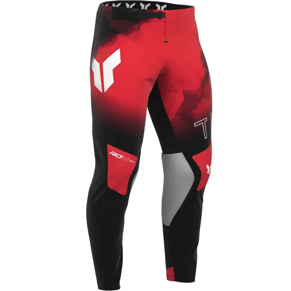 Thor Sportmode Carbon Black Red Pants 1