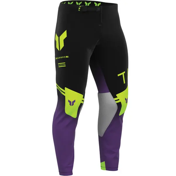 Thor Sportmode Geo Black Purple Pants 1