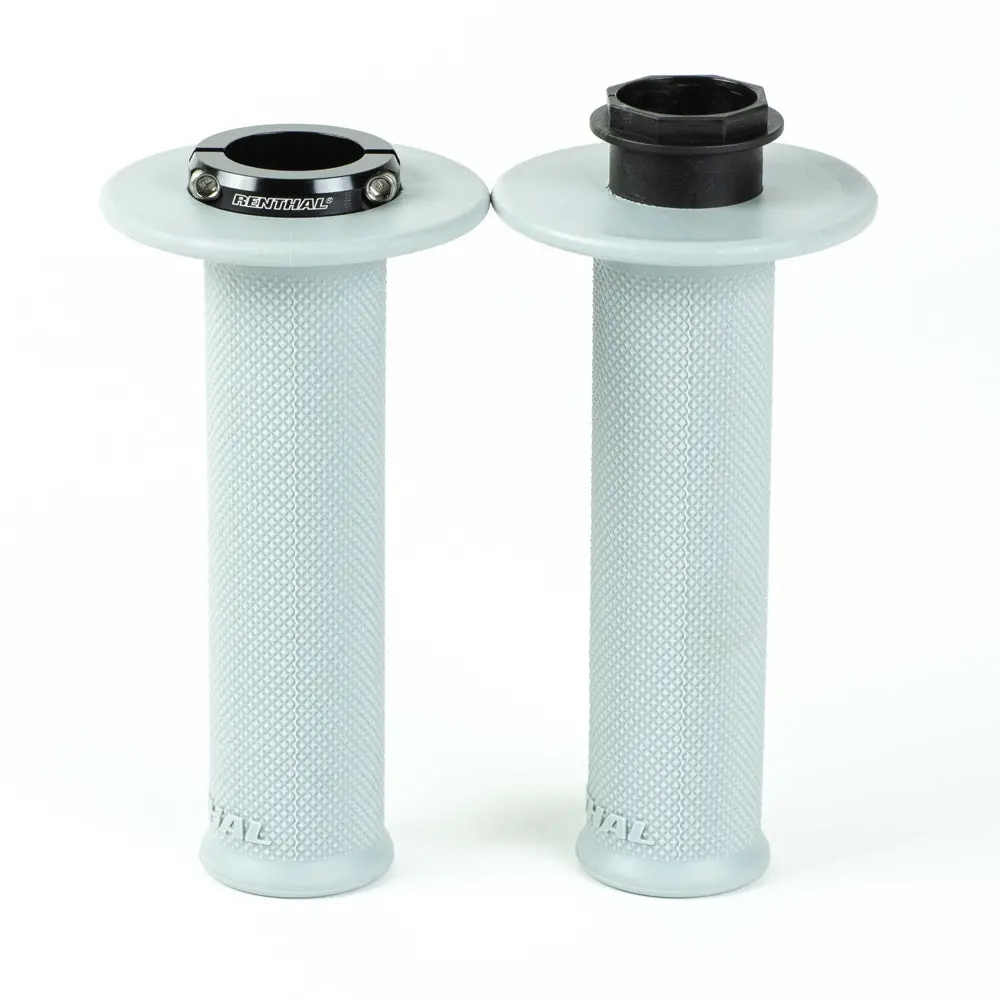 Renthal Lock On Original Grips Full Diamond Soft Grey 1