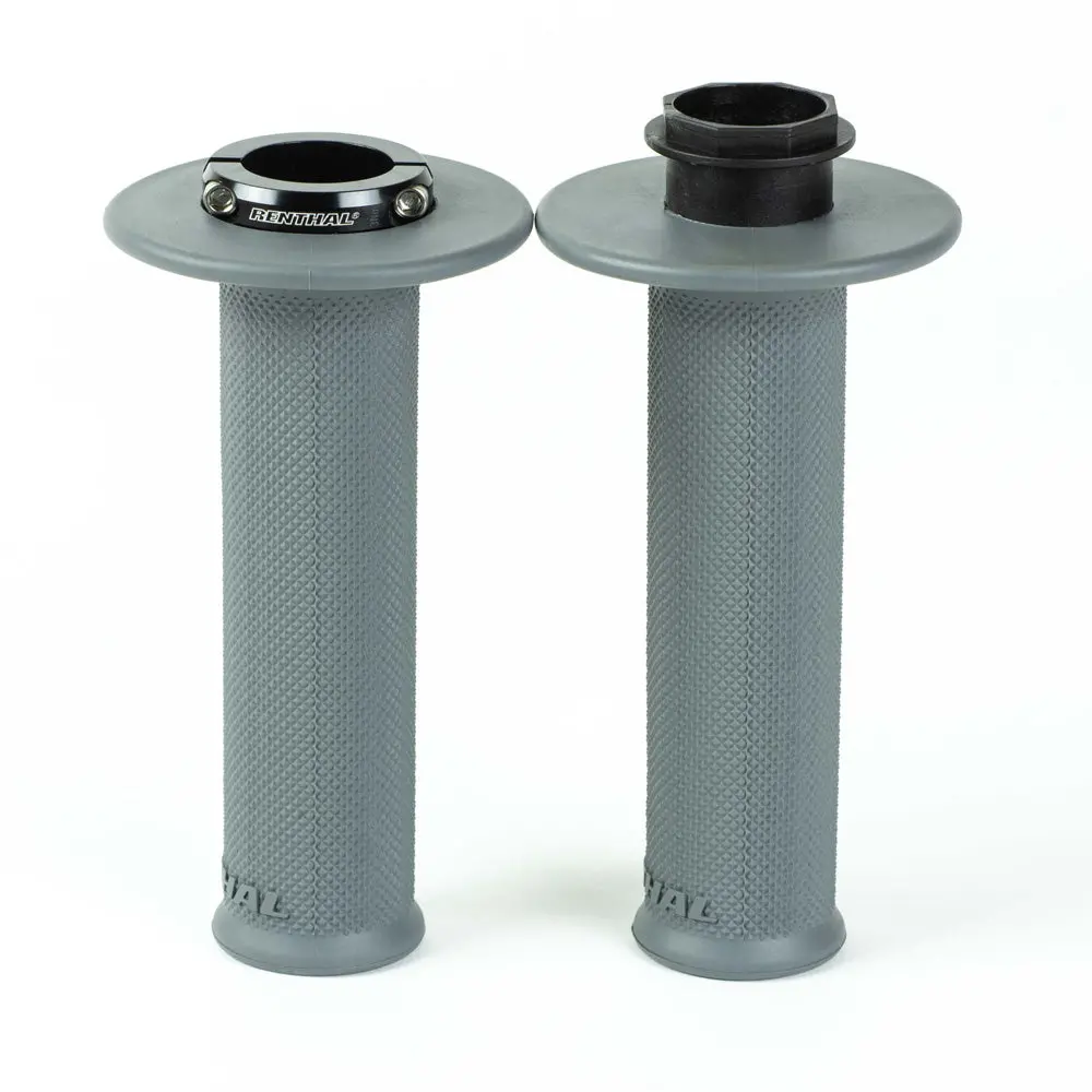 Renthal Lock On Original Grips Full Diamond Medium Grey 1