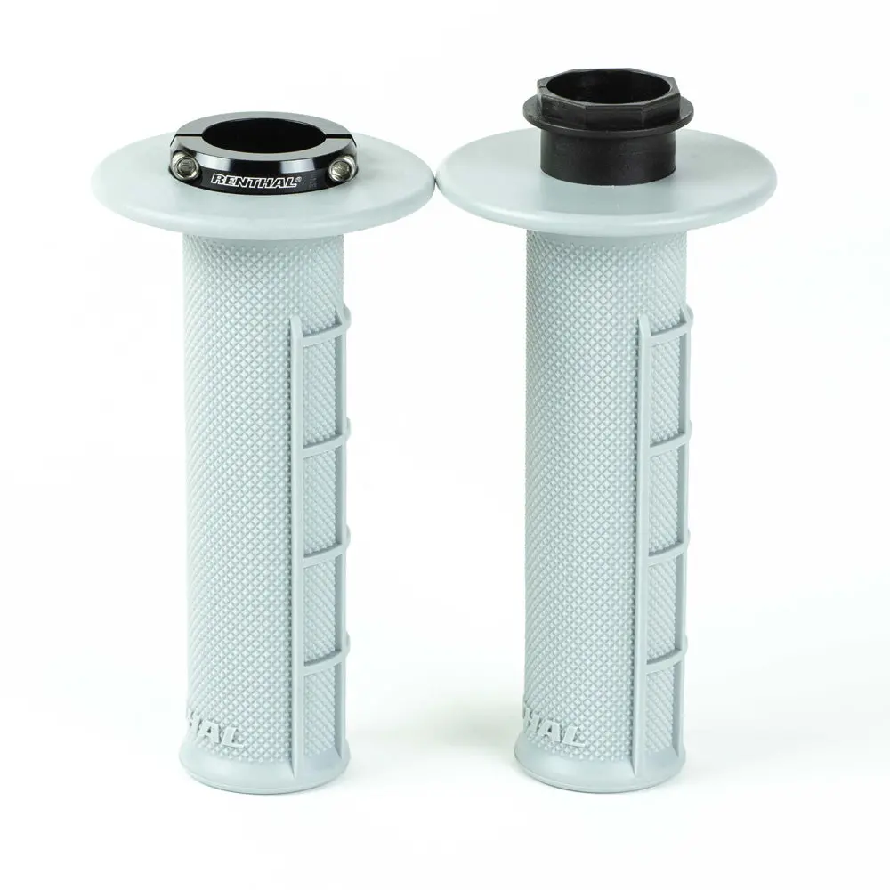 Renthal Lock On Original Grips Half Waffle Soft Grey 1