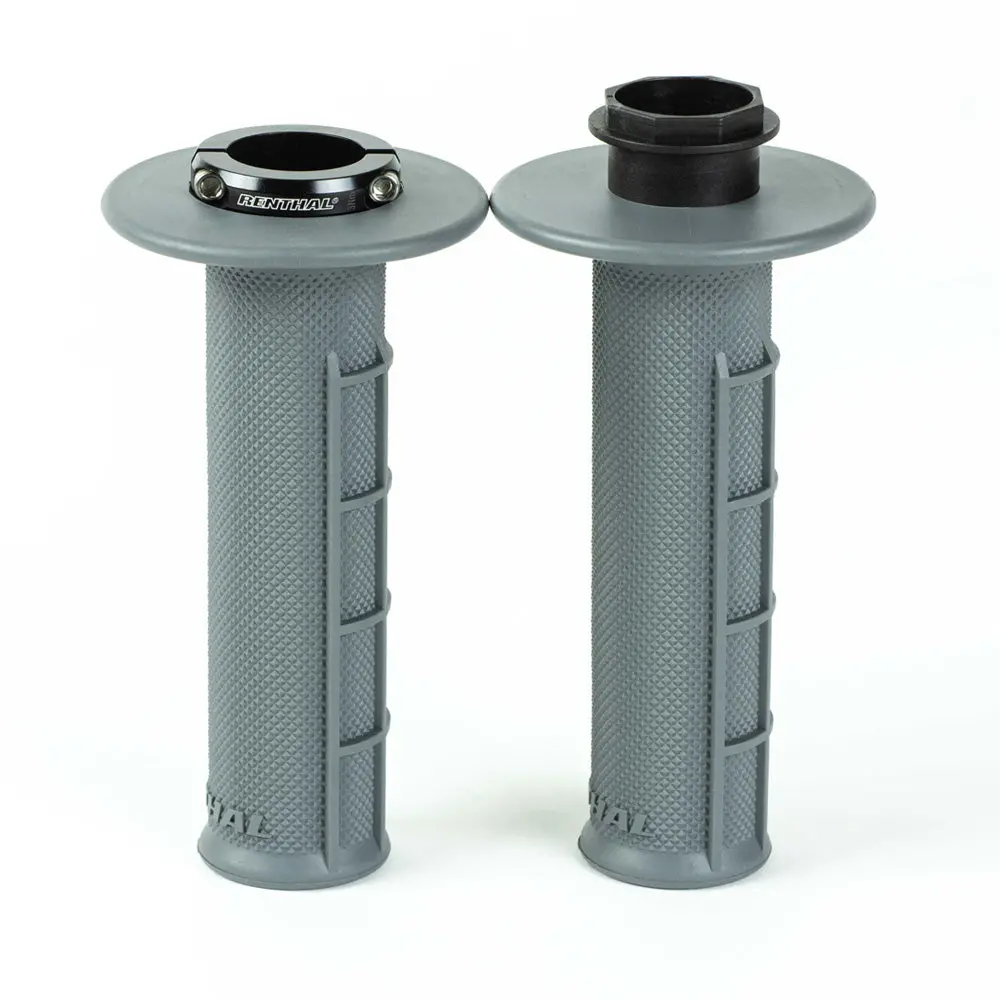 Renthal Lock On Original Grips Half Waffle Medium Grey 1