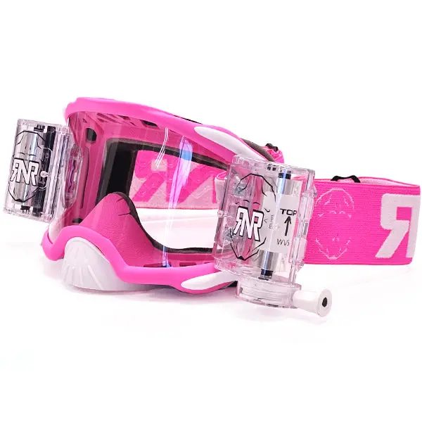 Rip N Roll Rnr Platinum 48Mm Motocross Goggles - Candy Pink 1