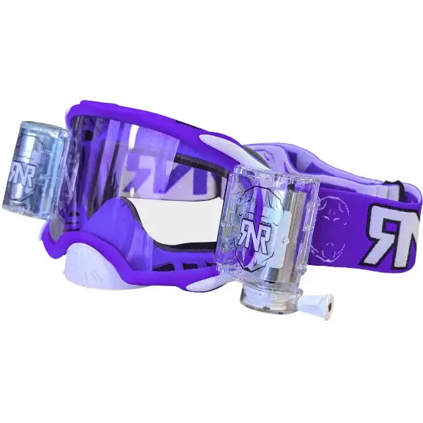 Rip N Roll Rnr Platinum 48Mm Motocross Goggles - Matte Purple 1