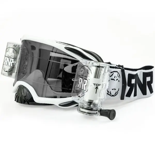 Rip N Roll Rnr Platinum 48Mm Motocross Goggles - White 1