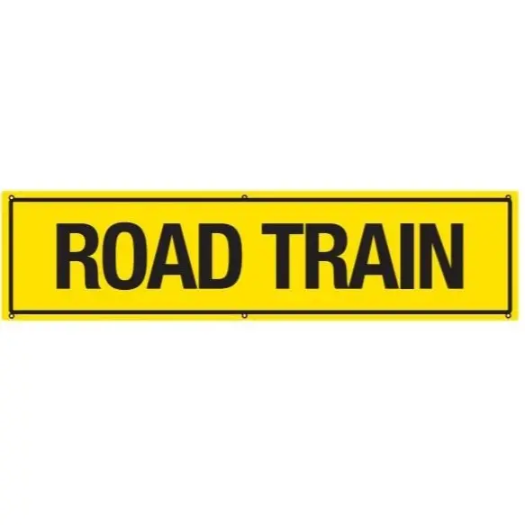 1020Mmx250mm & 1200Mmx300mm - Road Train - Brass Eyelets - Banner 1