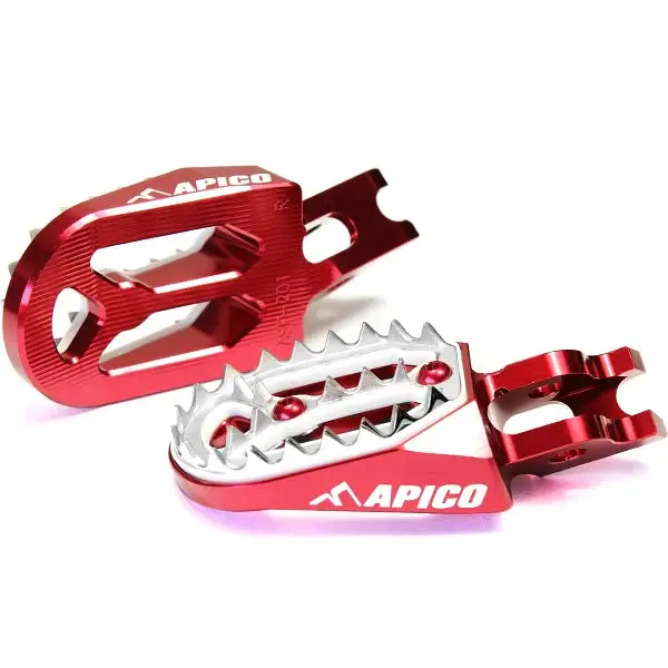 Apico Pro Bite Anodised Red Wide Foot Pegs - Sur-Ron 1