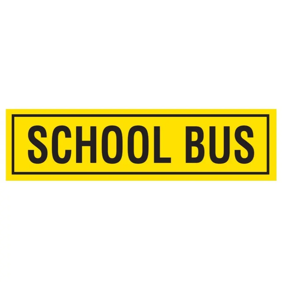 1200Mm X 300Mm - School Bus - Class 2 Material - Sticker 1