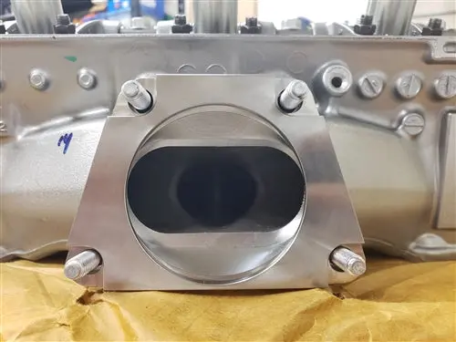 Stainless Exhaust Flange Oval To 2.75" Round 1