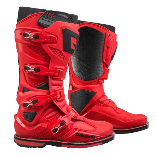 Gaerne Sg22 Anthracite Red Motocross Boots 1
