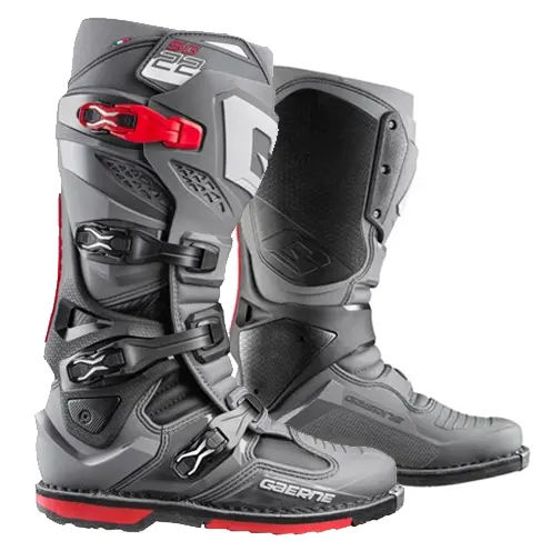 Gaerne Sg22 Anthracite Black Red Motocross Boots 1