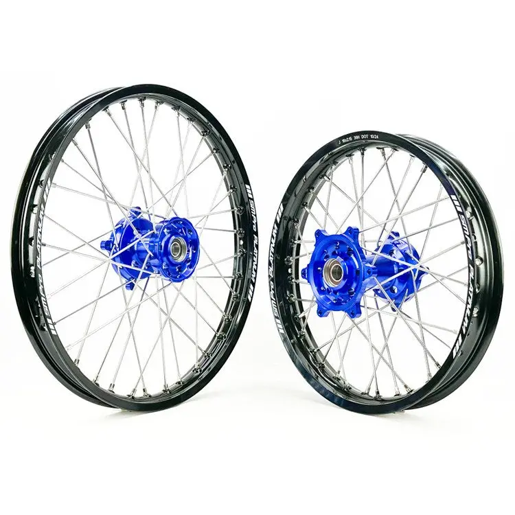 Sm Pro Platinum Wheel Set - Sherco - Blue Hub Black Rim 1
