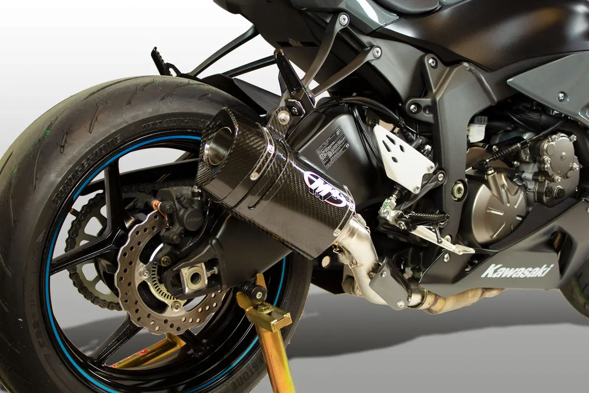 M4 Exhaust Tech 1 Carbon Fiber Slip On 2009 - 2025 Zx6r  Zx6 Ka6934 1