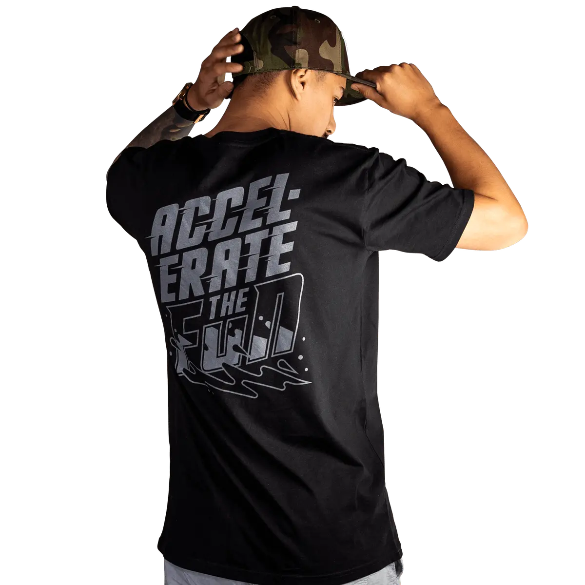 Black/Grey Accelerate Short Sleeve T-Shirt 1