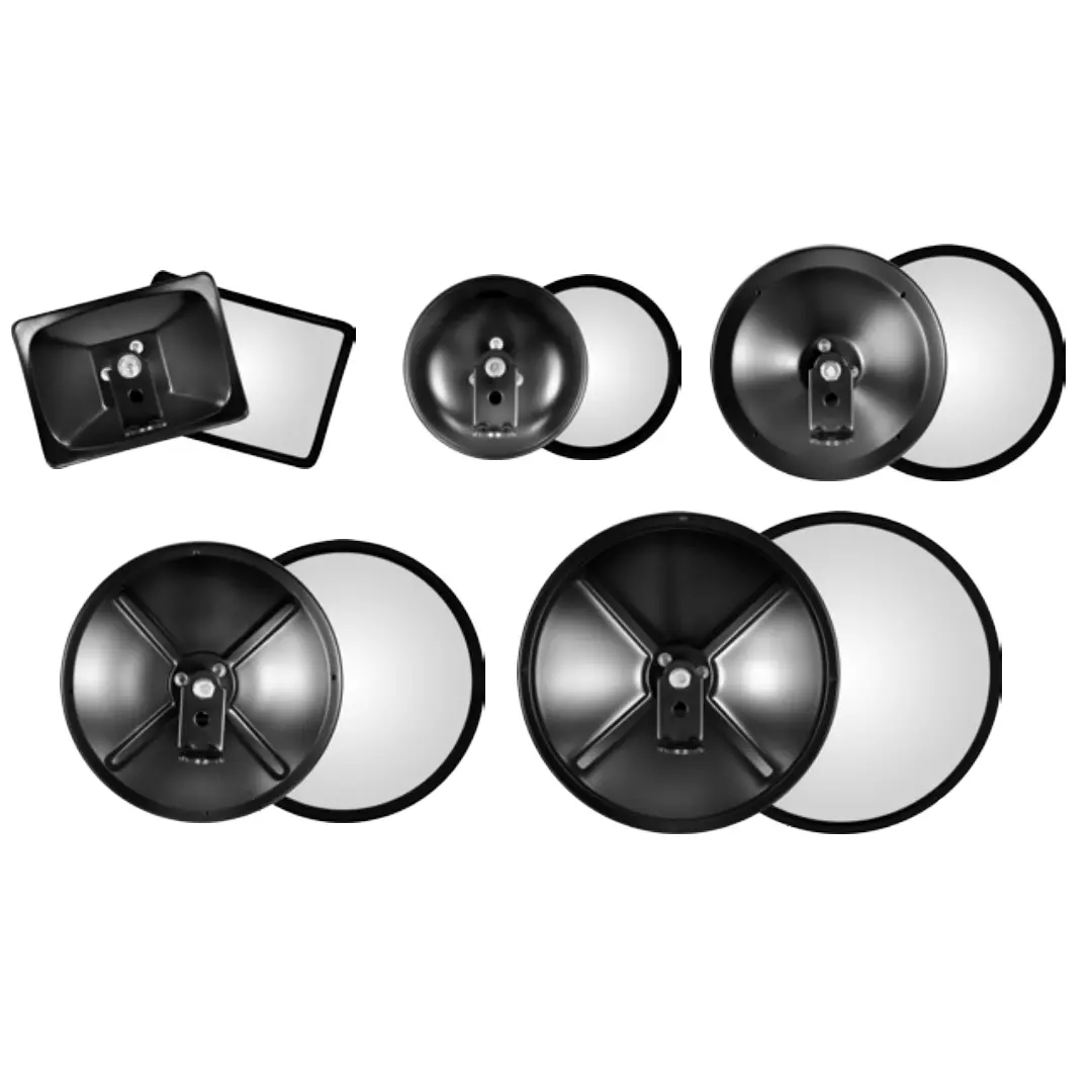 Britax Mirror Heads - Black Steel Spotter Mirrors - To Suit West Coast Style Trucks 1