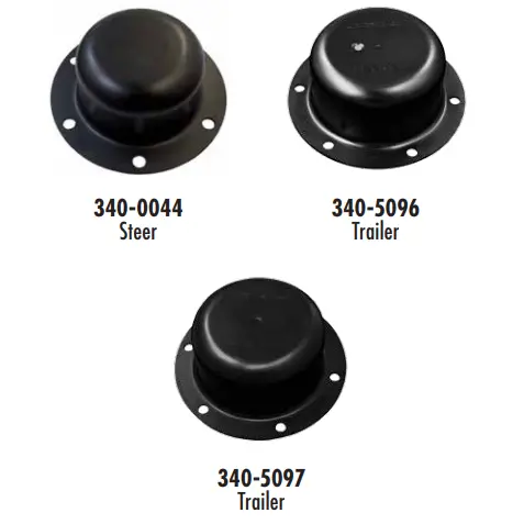 Stemco Stamped Steel Hub Caps 1