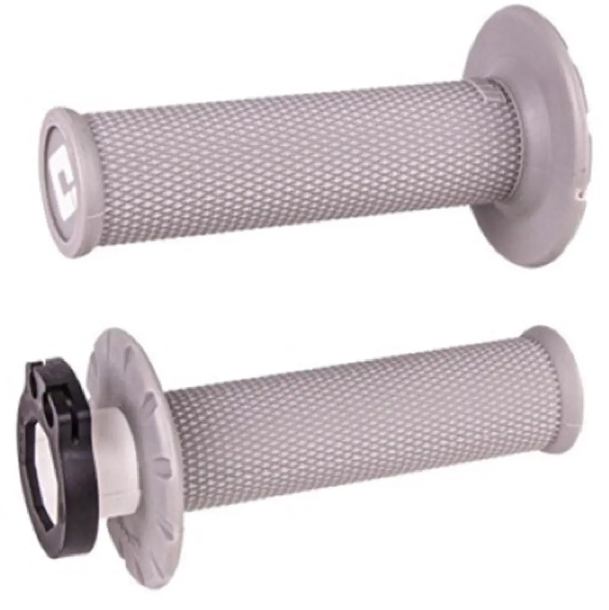 Odi No Waffle Soft Lock On Motocross Enduro Grips - Grey 1